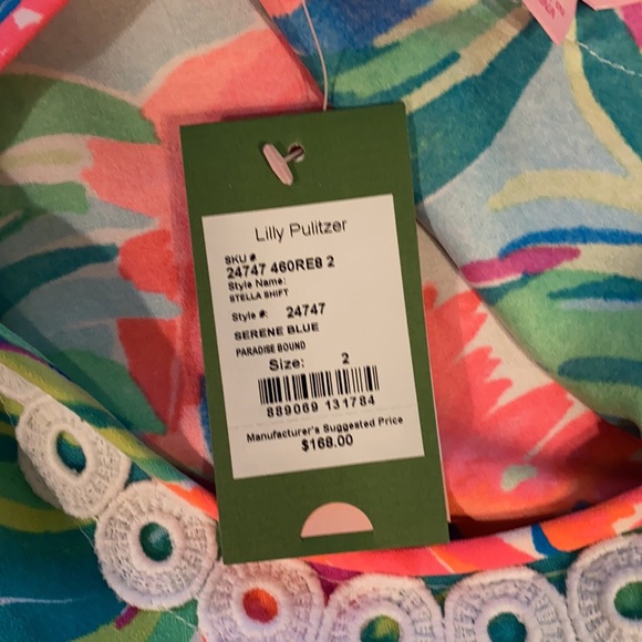 NWT Lilly Pulitzer Sz 2 Stella Shift Dress - Picture 10 of 16